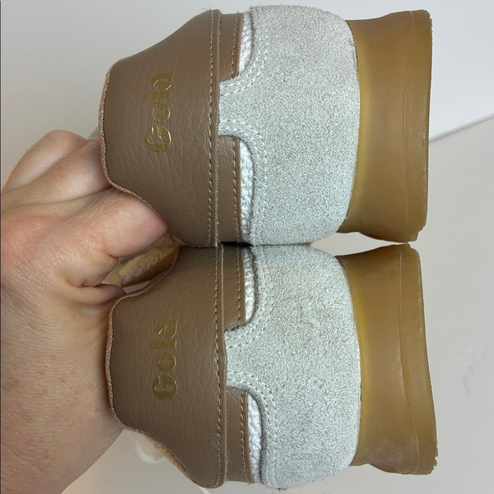 Gola Tornado Zephyr Woven Crochet Women’s Sneakers 7.5 Off White/Light Caramel - Picture 11 of 16